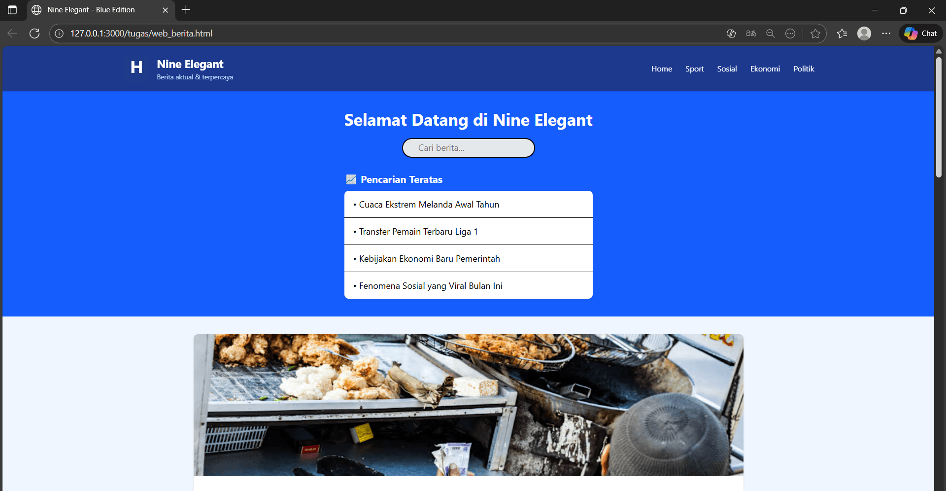 Preview project Website Berita